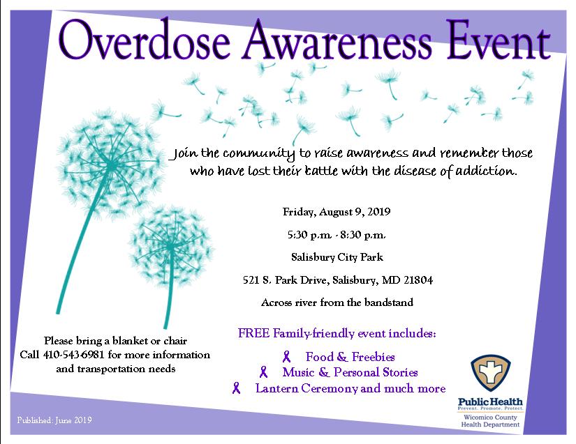 Overdose Awareness Event 08/09/19